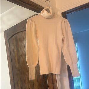 Ann Taylor Cream Turtleneck Sweater